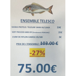 ENSEMBLE TELESCO DAIWA...