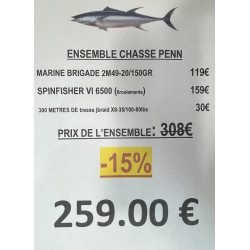 ENSEMBLE CHASSE PENN MARINE...