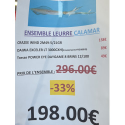 ENSEMBLE LEURRE CALAMAR...