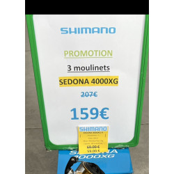 3 MOULINETS SEDONA 4000  XG