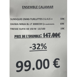 ENSEMBLE LEURRE CALAMAR...