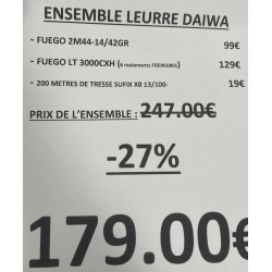 ENSEMBLE LEURRE DAIWA FUEGO...