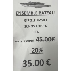 ENSEMBLE BATEAU GIRELLE...