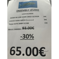 ENSEMBLE LEURRE LOUP /...