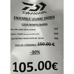 ENSEMBLE LEURRE DAIWA LOUP...