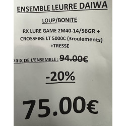 ENSEMBLE LEURRE DAIWA LOUP...
