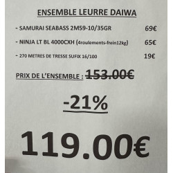 ENSEMBLE LEURRE DAIWA...