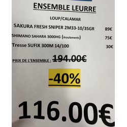 ENSEMBLE LEURRE LOUP /...