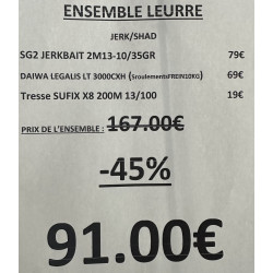 ENSEMBLE LEURRE JERK / SHAD...