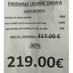 ENSEMBLE LEURRE DAIWA LOUP...
