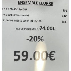ENSEMBLE LEURRE FX XT 2M40...